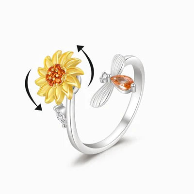 Anillo Girasol Giratorio🌻