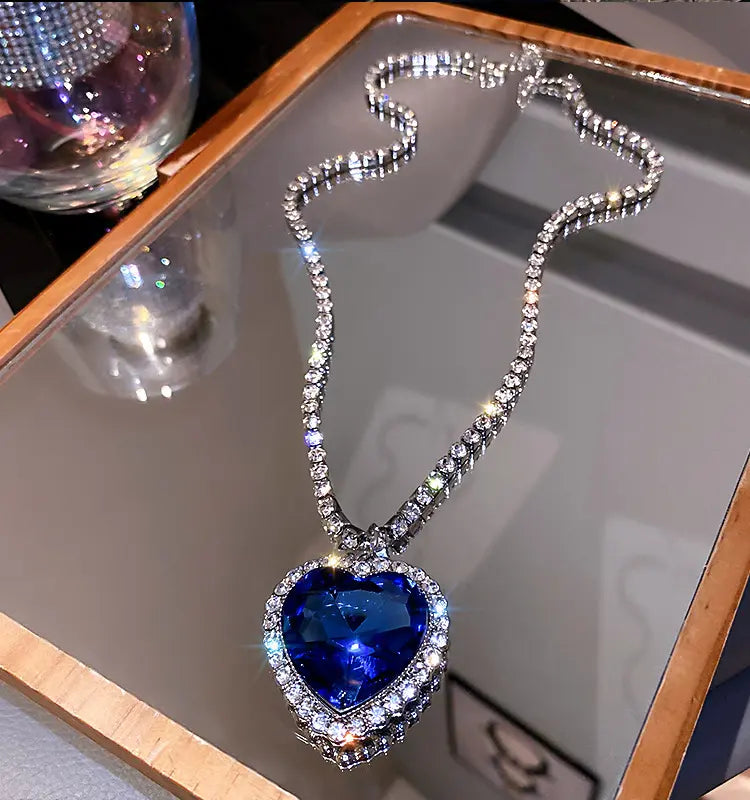 Collar Corazón Azul💙